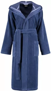 Cawo Szlafrok damski Luxury Basic Hooded Blue - Szlafroki damskie - miniaturka - grafika 1