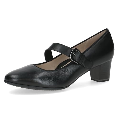 CAPRICE Damskie czółenka 9-22307-45, Czarna papka, 37.5 EU