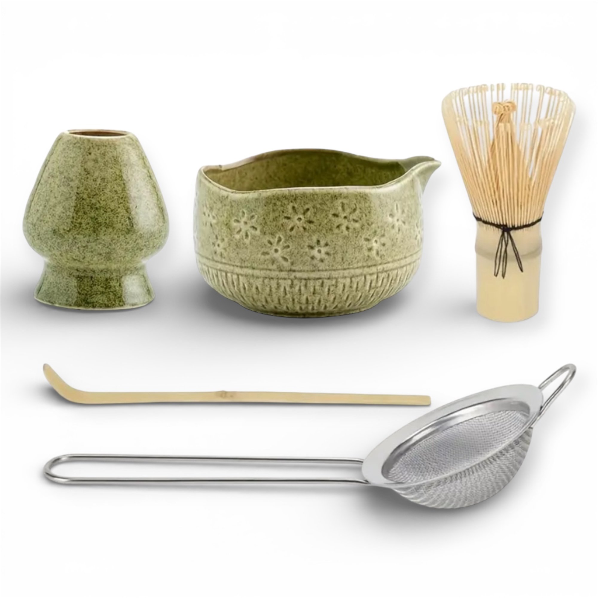 5w1 Kompletny Zestaw Prezentowy Do Matchy Miseczka Ceramiczna Chasen Matcha
