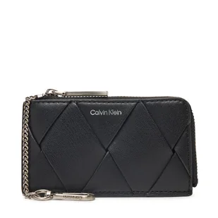 Etui na klucze Calvin Klein Ck Woven Zip Around Cardholder K60K612954 Czarny - Etui na klucze - miniaturka - grafika 1