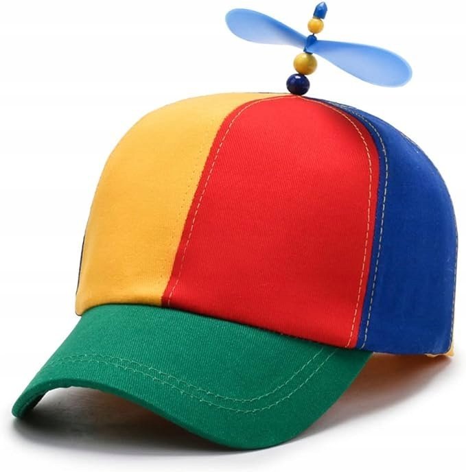 Czapka Czapeczka Z Daszkiem Ze Śmigłem Kolorowa Śmieszna Ubranie Na Imprezy