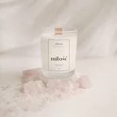 Świece - Świeca sojowa w szklance 220 ml - Miłość WIŚNIOWY SAD - miniaturka - grafika 1