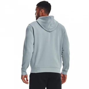 Męska bluza dresowa rozpinana z kapturem Under Armour UA Essential Fleece FZ Hood - szara - UNDER ARMOUR - Bluzy sportowe męskie - miniaturka - grafika 1
