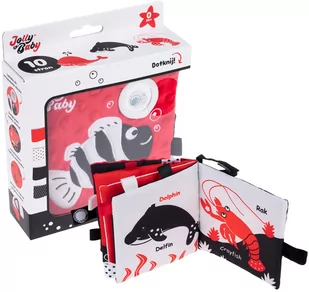 Jollybaby Jollybaby Książeczka materiałowa Ocean Sensory 80546 JB 80546 - Instrumenty muzyczne dla dzieci - miniaturka - grafika 1