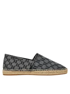 KARL LAGERFELD Espadryle KL70125 Czarny - Espadryle męskie - miniaturka - grafika 1