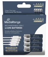 Baterie i akcesoria - MediaRange MRBAT160 bateria do użytku domowego Bateria do ponownego naładowania AAA Litowo-jonowa (Li-Ion) - miniaturka - grafika 1