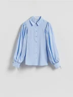 Koszule damskie - Reserved - Koszula z modalem - jasnoniebieski - miniaturka - grafika 1