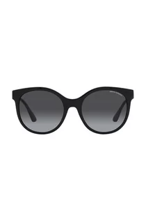 Okulary przeciwsłoneczne - Armani Exchange Exchange okulary przeciwsłoneczne damskie kolor czarny - grafika 1