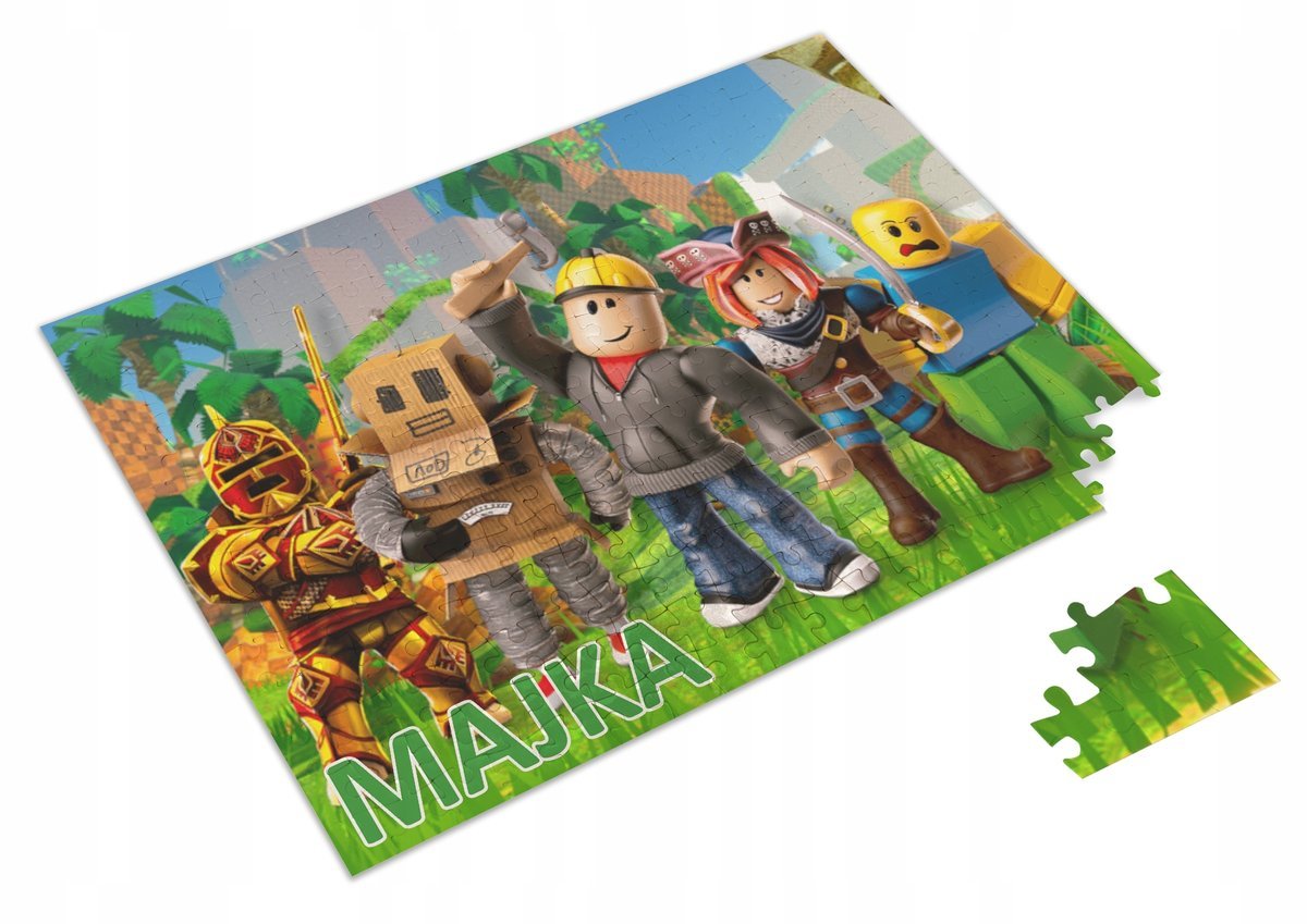 Puzzle + IMIĘ + pudełko Roblox Man Face A3 252 el.