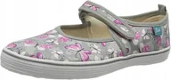 Buty dla dziewczynek - BECK KAPCIE DZIECIĘCE SZARE W MOTYLE RZEPY 35 Ż2F - miniaturka - grafika 1