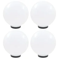 Lampy ogrodowe - vidaXL Lampy ogrodowe LED, 4 szt., kuliste, 30 cm, PMMA - miniaturka - grafika 1