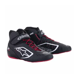 Buty kartingowe Alpinestars TECH 1-KX V2 czarno-białe - Odzież do sportów motorowych - miniaturka - grafika 1