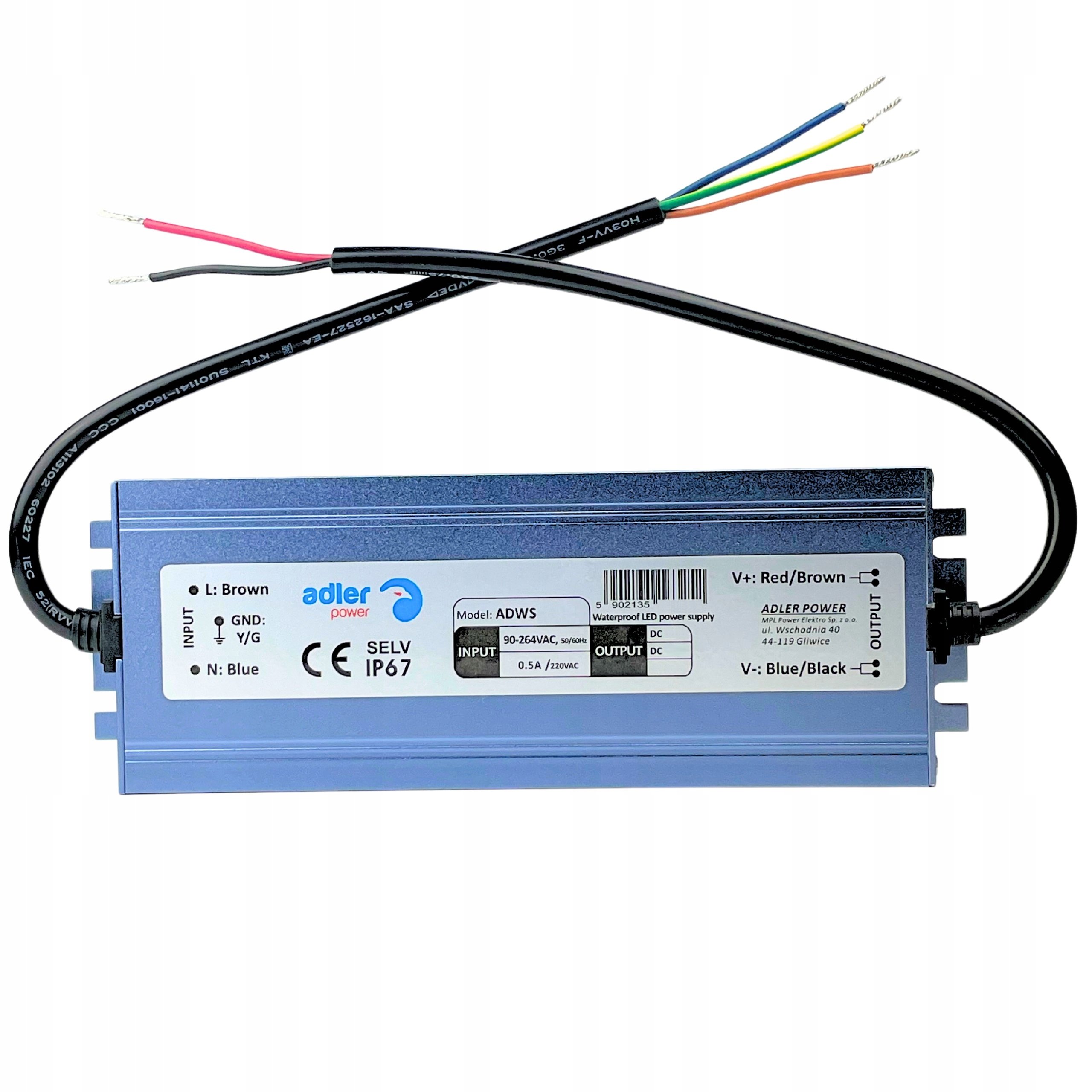 FORMAT Zasilacz Hermetyczny Led 24V 150W 6A Transor Uniwersalny Zewnętrzny