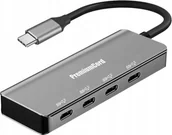 Huby USB - Koncentrator PREMIUMCORD USB-C na 4x USB 3.2 typu C, 5G SuperSpeed, aluminium - miniaturka - grafika 1