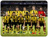 Podkładki pod mysz - PODKŁADKA POD MYSZKĘ BORUSSIA DORTMUND 23x19CM DO LAPTOPA - miniaturka - grafika 1