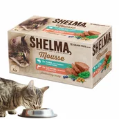 Mokra karma dla kotów - Mus dla dorosłych kotów z łososiem i tuńczykiem mix 4x 85 g - miniaturka - grafika 1