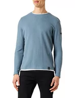 Bluzy męskie - KEY LARGO bluza męska stefano, Flintstone Blue (1233), L - miniaturka - grafika 1