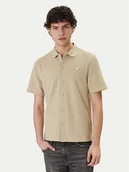Koszule męskie - Guess Koszula M6GP09 K3078 Beżowy Regular Fit - miniaturka - grafika 1
