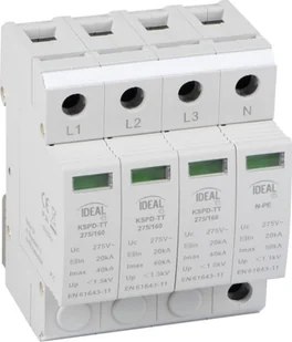 Kanlux Ogranicznik przepięć KSPD-TT 275/160 3P+N Kanlux - Piorunochrony - miniaturka - grafika 1