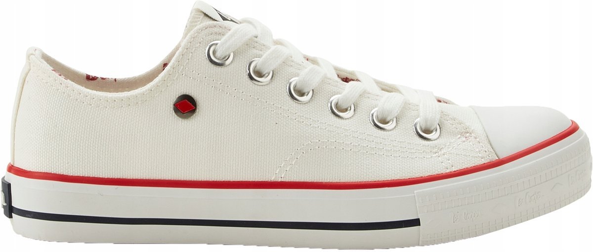 Trampki Lee Cooper Damskie Tenisówki Klasyczne Na Co Dzień Białe