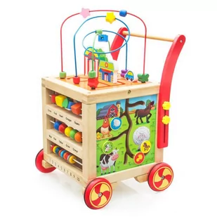 Sprytne Zabawki. Drewniany Chodzik Edukacyjny Toys4Edu - Chodziki - miniaturka - grafika 1