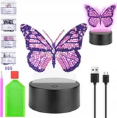 Prace ręczne dla dzieci - Homgaty: Malowanie Diamentami i Światło Nocne - Zestaw DIY dla Dziewczynek - miniaturka - grafika 1