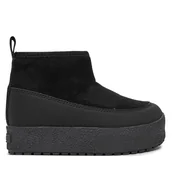 Buty dla dziewczynek - Śniegowce Tretorn Alunda Hybrid Jr Czarny - miniaturka - grafika 1