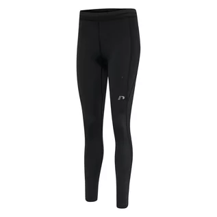 Spodnie damskie - Damskie spodnie kompresyjne Newline Core Tights Women, Czarny, L - grafika 1