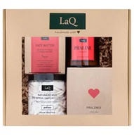 Zestawy kosmetyków damskich - LaQ, Zestaw: Pralinka - mus do mycia ciała, masełko do twarzy, masło do ciała i świeca sojowa - miniaturka - grafika 1