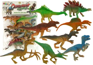 DINOZAURY ZESTAW FIGUREK PARK ZWIERZĘTA 8 SZT. - Figurki dla dzieci - miniaturka - grafika 1
