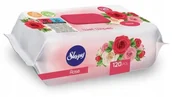 Inne artykuły do sprzątania - Sleepy Wet Wipes Rose 120 szt. – uniwersalne chusteczki nawilżane o zapachu róży, z Turcji - miniaturka - grafika 1