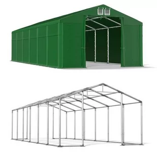 Namiot Magazynowy Całoroczny 6x12x3 Zielony WINTER MSD - Altany ogrodowe - miniaturka - grafika 1