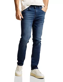 Spodenki męskie - Street One MEN Męskie spodnie jeansowe, Indigo Blue Wash, 38W / 34L - grafika 1
