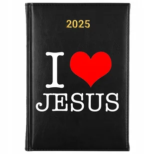 KALENDARZ PLANER TERMINARZ CZARNY KSIĄŻKOWY A5 2025 RELIGIJNE CYTATY WZORY - Notesy i bloczki - miniaturka - grafika 1