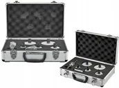 Otwornice - Makita E-15805 zestaw otwornic bimetalowych z adapterem i 2 wiertła prowadzące Ezychange 35-83 mm 7 elementów w walizce - miniaturka - grafika 1