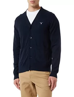GANT sweter męski, niebieski (Evening Blue), L - Swetry męskie - miniaturka - grafika 1
