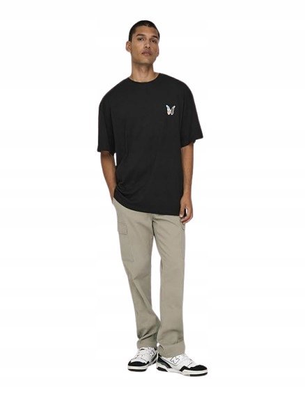 ONLY MĘSKIE ELEGANCKIE SPODNIE CHINOS BEŻOWE 33/30 KWA