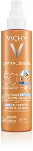 Vichy Capital Soleil ochronny spray dla dzieci SPF 50+ 200 ml - Balsamy i kremy do opalania - miniaturka - grafika 4