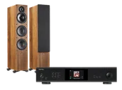 Zestawy stereo - Rotel S14 (czarny) + Tesi 661 (orzech) - miniaturka - grafika 1