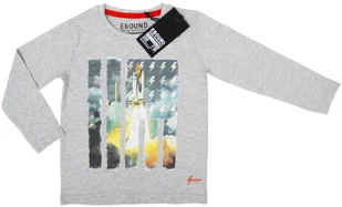 Bluzka dla chłopców, bawełna, wiskoza, kolor szary, rozmiar 116 cm - Bluzki damskie Bluzka dla chłopców, bawełna, wiskoza, kolor szary, rozmiar 116 cm - Bluzki damskie - miniaturka - grafika 1