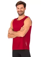 Koszulki męskie - Trigema Męski sportowy tank top, czerwony (kirsch 036), XL - miniaturka - grafika 1