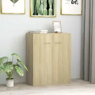 Szafki do salonu - vidaXL vidaXL Szafka, kolor dąb sonoma, 60 x 30 x 75 cm, płyta wiórowa - miniaturka - grafika 1