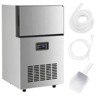 Kostkarka do lodu, 420 W, srebrna, 45 kg/24 h - Wózki na żywność - miniaturka - grafika 1