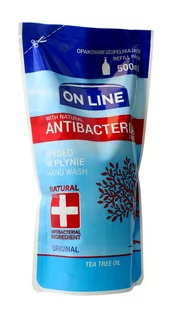 On Line Mydło w płynie Antybakteryjne Original uzupełnienie 500ml - Mydła - miniaturka - grafika 1