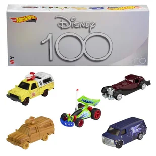 Hot Wheels Disney 100 Rocznica 5-pak - model lub pojazd - Samochody i pojazdy dla dzieci - miniaturka - grafika 1