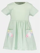 Sukienki i spódniczki dla dziewczynek - Blue Seven Sukienka codzienna 911068 X Zielony Regular Fit - miniaturka - grafika 1