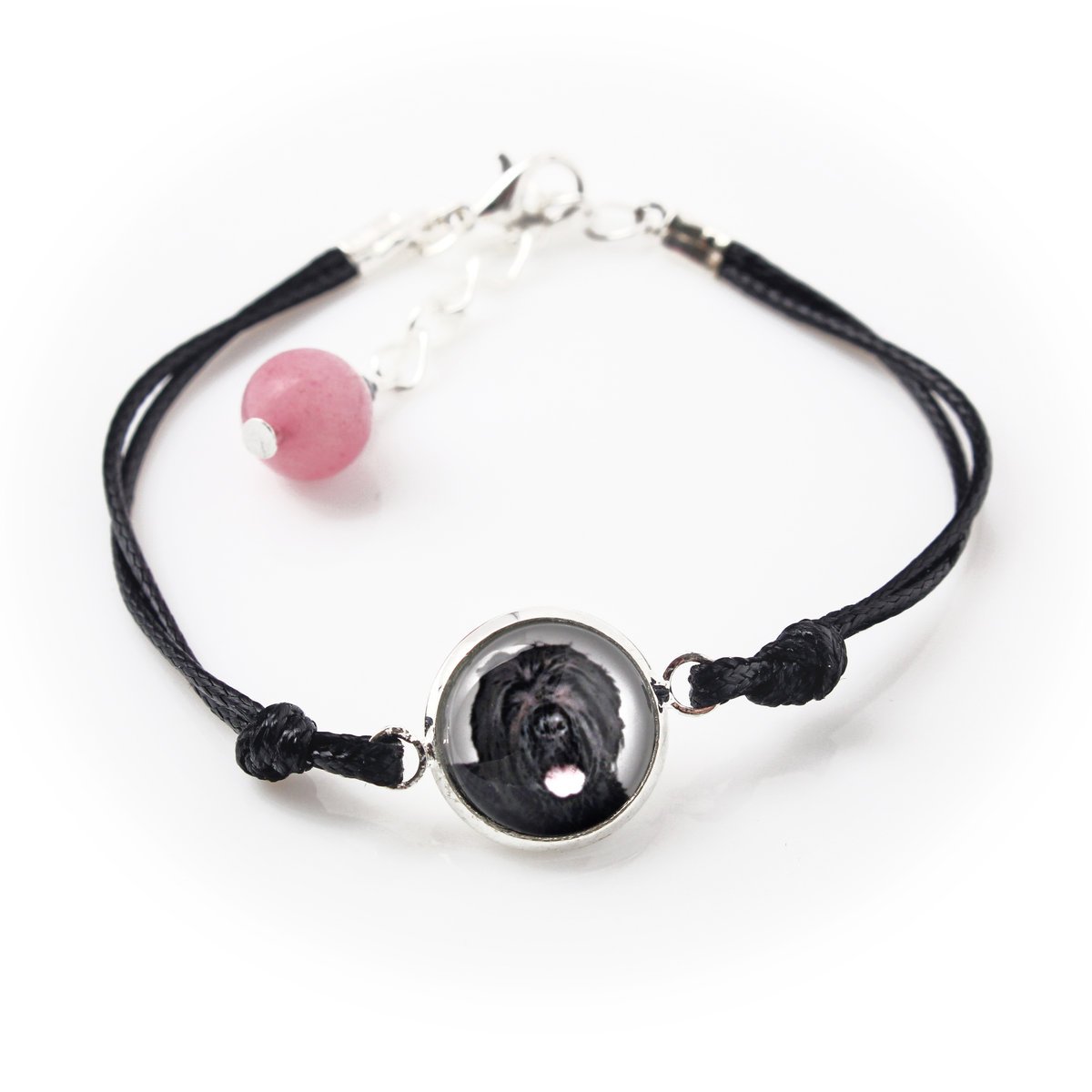 Czarny terier rosyjski, Russian Black Terrier - bransoletka z twoim zdjęciem handmade, wyjątkowa biżuteria marki Art-Dog