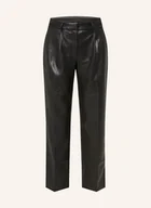 Spodnie damskie - Calvin Klein Spodnie Imitujące Skórę schwarz - miniaturka - grafika 1