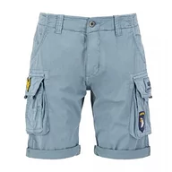 Spodenki męskie - Alpha Crew Short Patch Spodenki męskie, 134-greyblue, 33W - miniaturka - grafika 1