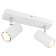 Lampy sufitowe - Globo Robby 57911-2W listwa plafon lampa sufitowa spot 2x35W GU10 biały - miniaturka - grafika 1